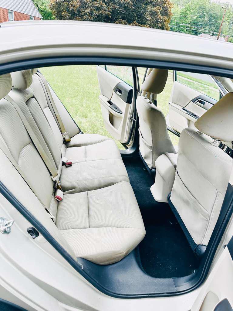 Clean rear seats after detailing